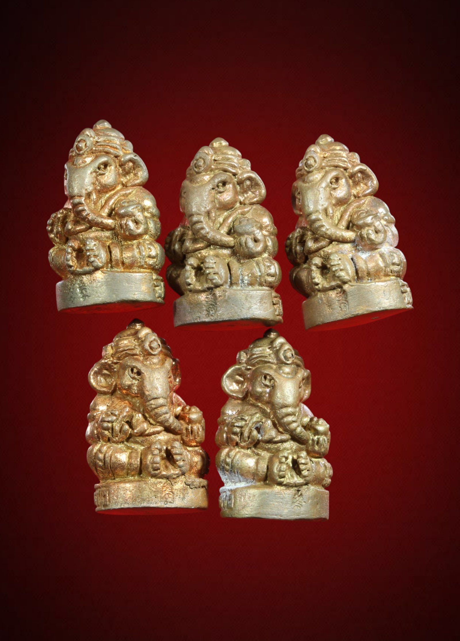 5 องค์ พระพิฆเนศ รุ่นแรก วัดหนองหญ้านาง จังหวัดอุทัยธานี จัดสร้างปี พ.ศ. ๒๕๕๖